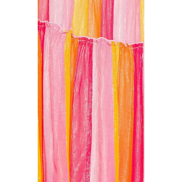 Sundress Colette Maxi Dress M/L Halter Tie Neck Metallic Waist Tie Open Back NWT - Picture 7 of 8